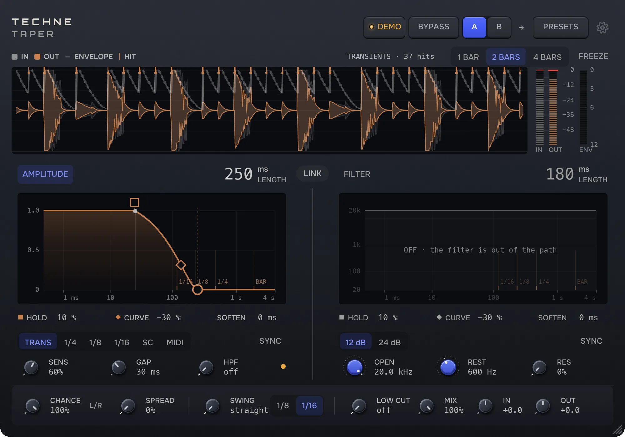 Techne Taper, work in progress